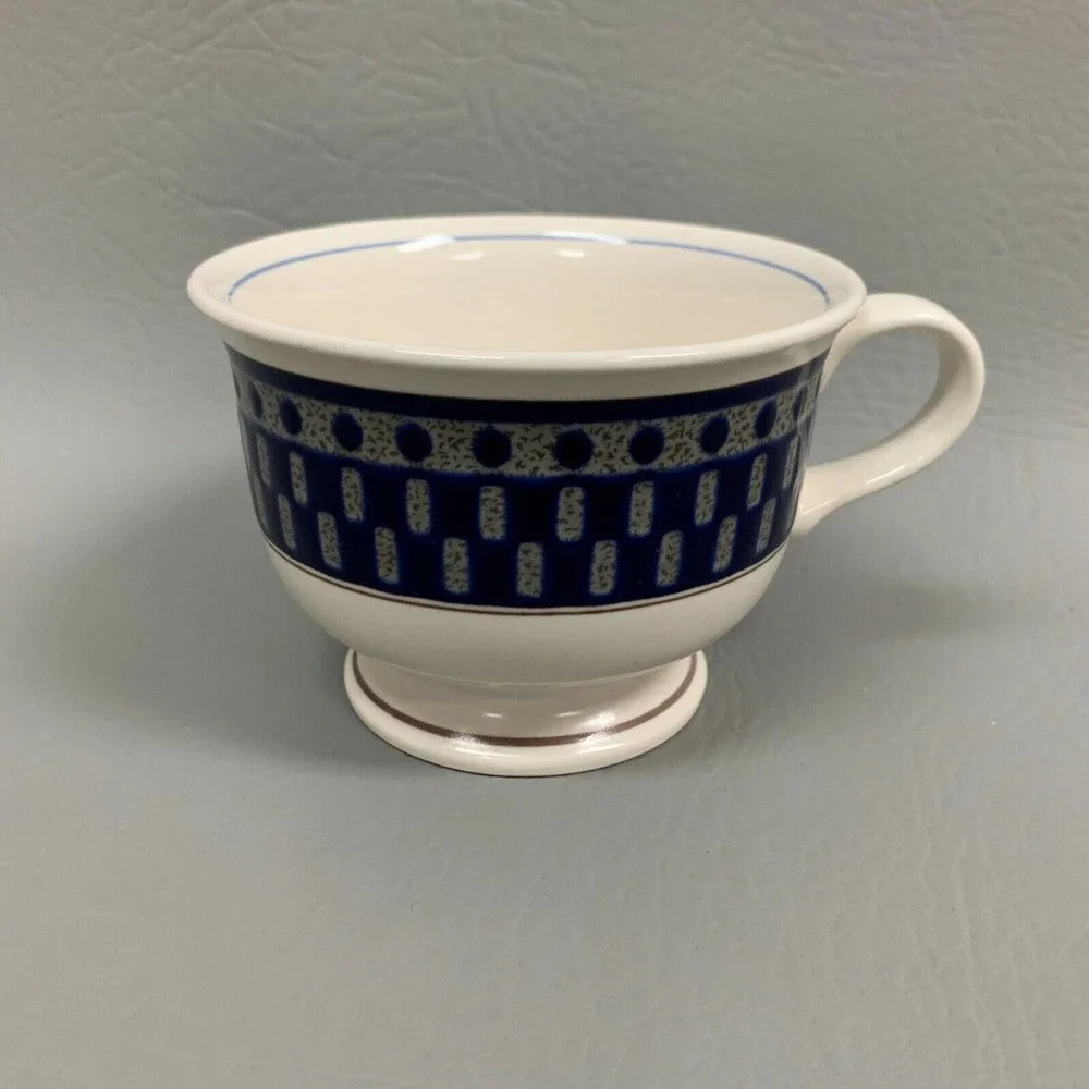 Mikasa Potter's Touch Aztec‎ Blue Coffee Cup CB009